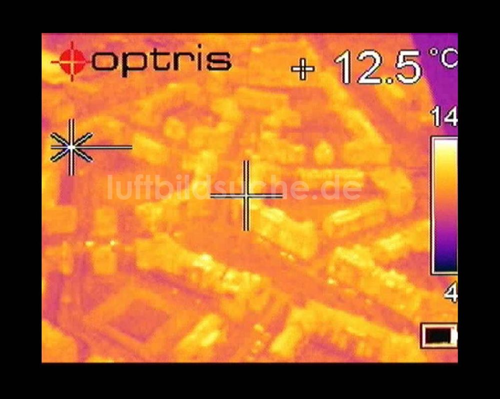 Infrarot-Luftbild Potsdam - Infrarot-Wärmebild Blick Blick auf das Wohngebiet am Kirchsteigfeld in Potsdam