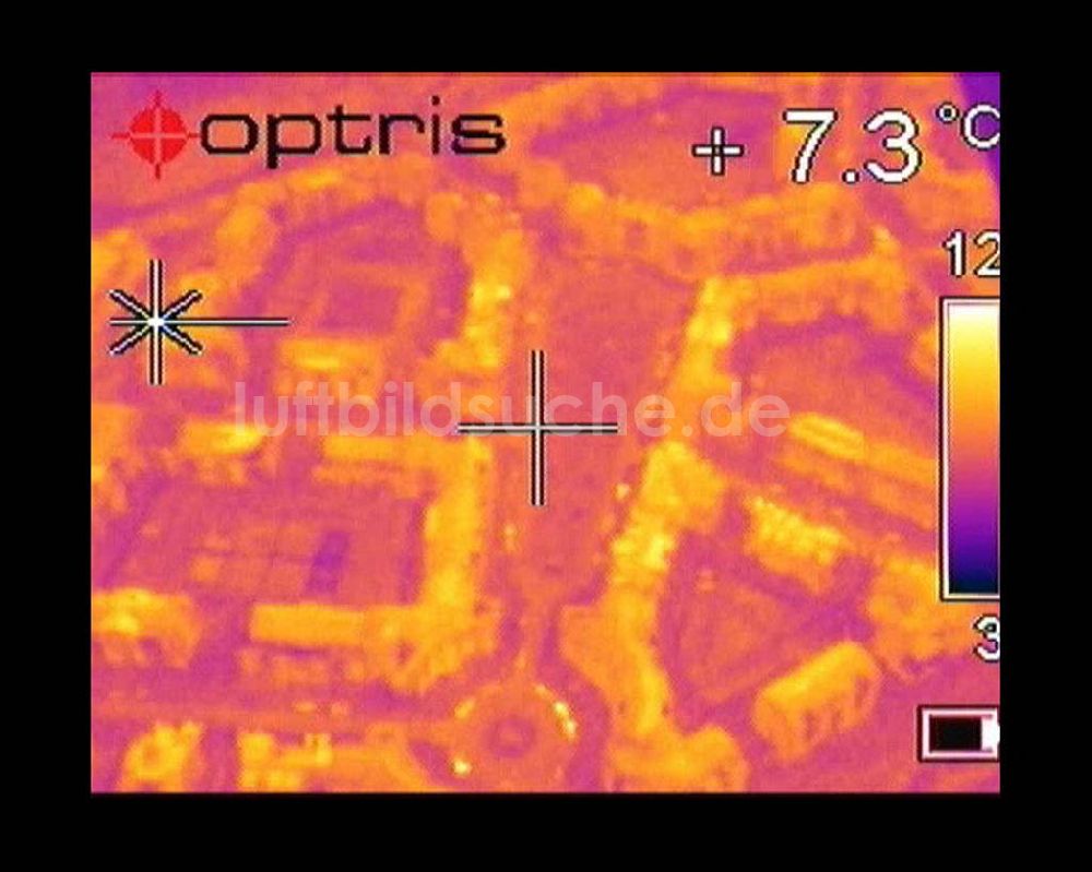Infrarot-Luftbild Potsdam - Infrarot-Wärmebild Blick Blick auf das Wohngebiet am Kirchsteigfeld in Potsdam