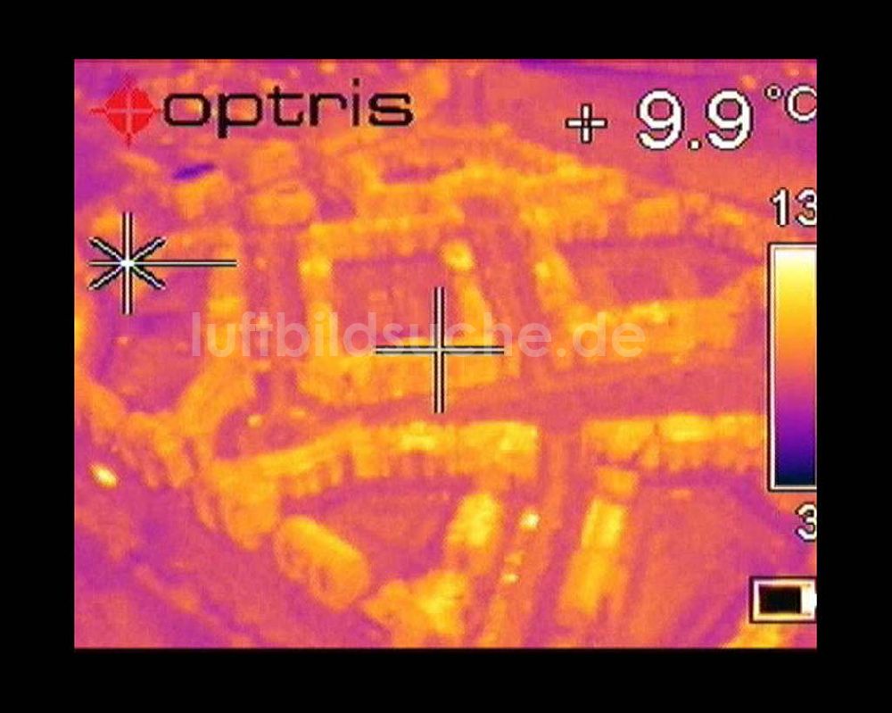 Infrarot-Luftbild Potsdam - Infrarot-Wärmebild Blick Blick auf das Wohngebiet am Kirchsteigfeld in Potsdam
