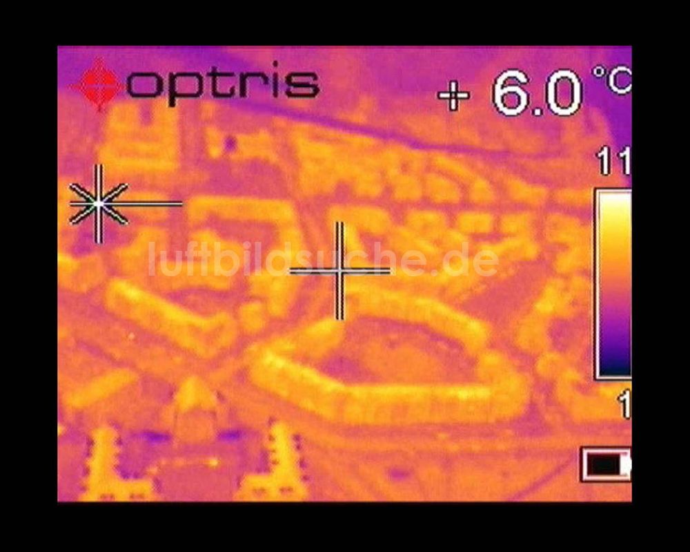 Infrarot-Luftbild Potsdam - Infrarot-Wärmebild Blick Blick auf das Wohngebiet am Kirchsteigfeld in Potsdam