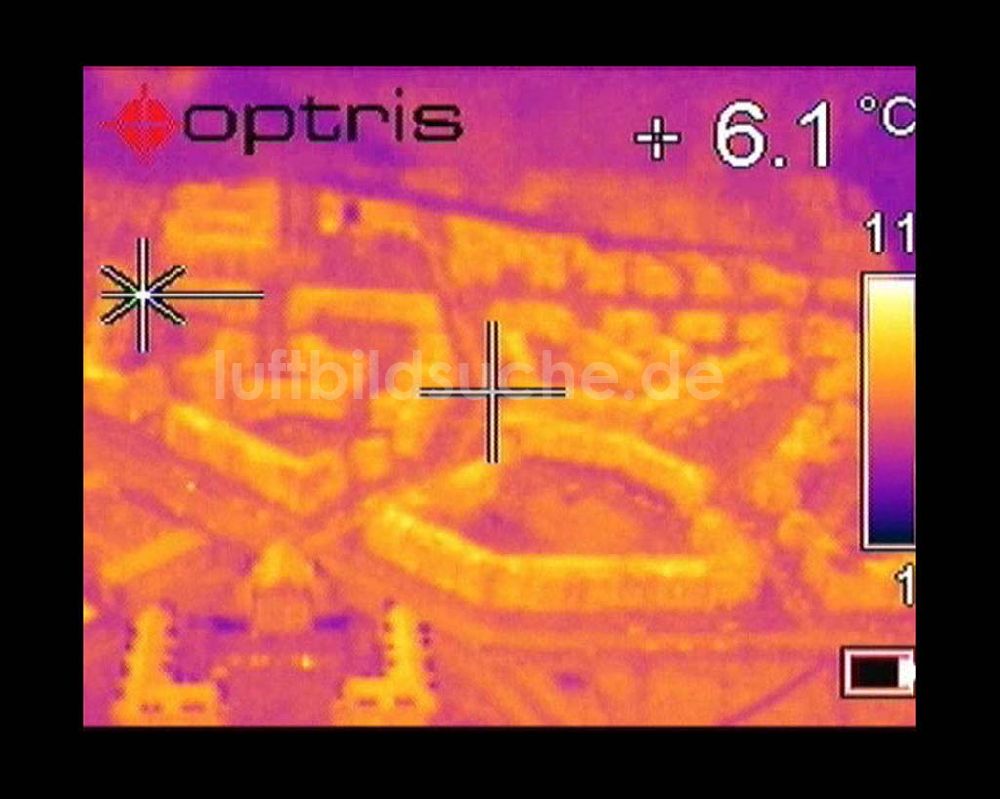 Infrarot-Luftbild Potsdam - Infrarot-Wärmebild Blick Blick auf das Wohngebiet am Kirchsteigfeld in Potsdam
