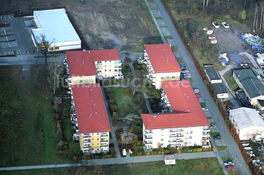 Infrarot-Luftbild Dresden-Klotsche - Infrarot-Wärmebild Blick auf das Sterncenter der ECE in Potsdam Drewitz