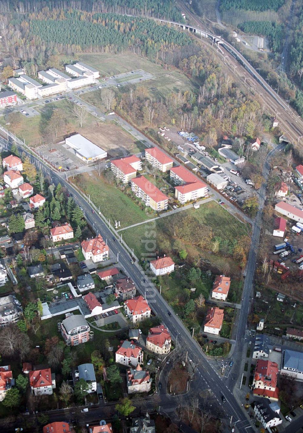 Infrarot-Luftbild Dresden-Klotsche - Infrarot-Wärmebild Blick auf das Sterncenter der ECE in Potsdam Drewitz