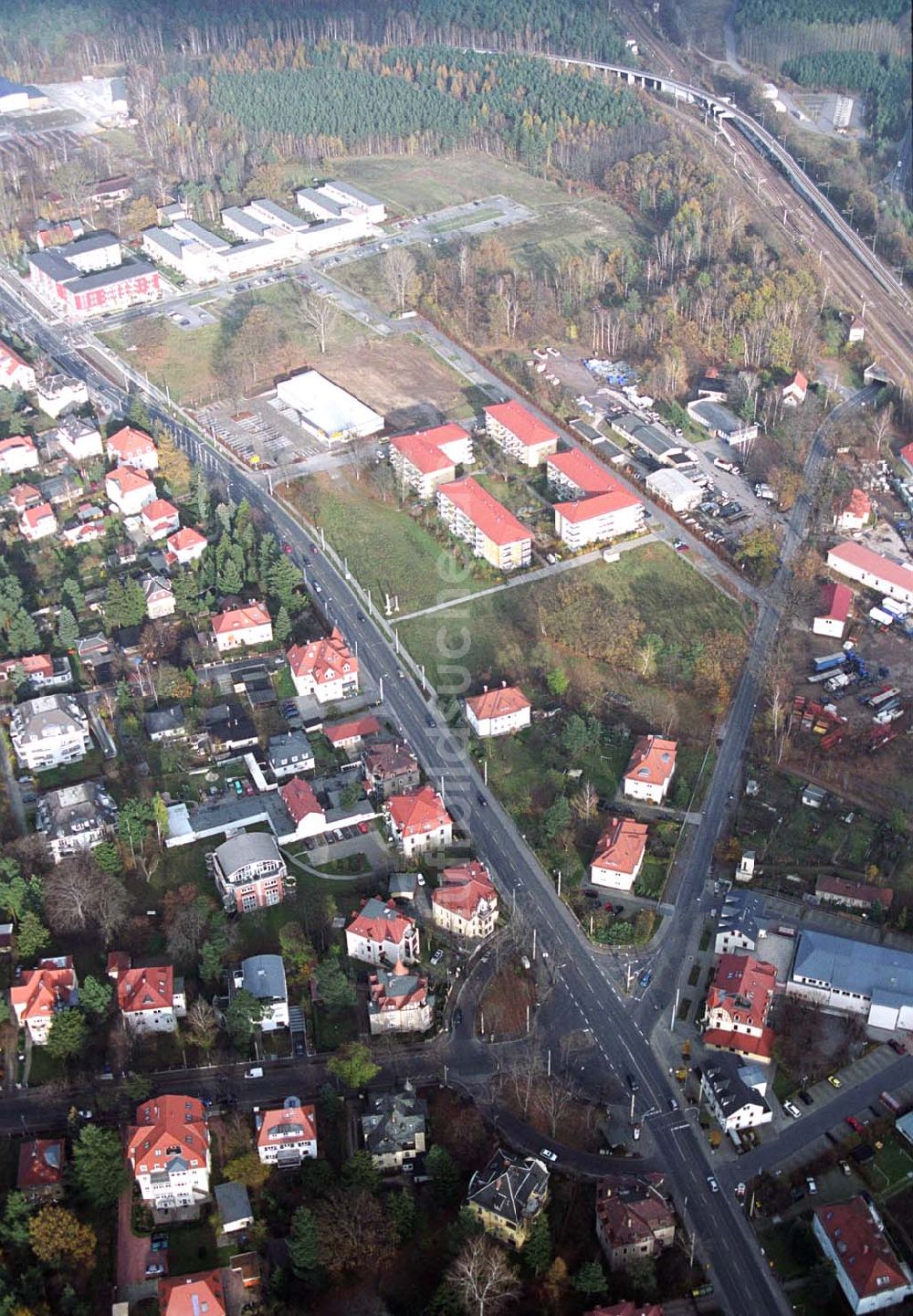 Infrarot-Luftbild Dresden-Klotsche - Infrarot-Wärmebild Blick auf das Sterncenter der ECE in Potsdam Drewitz