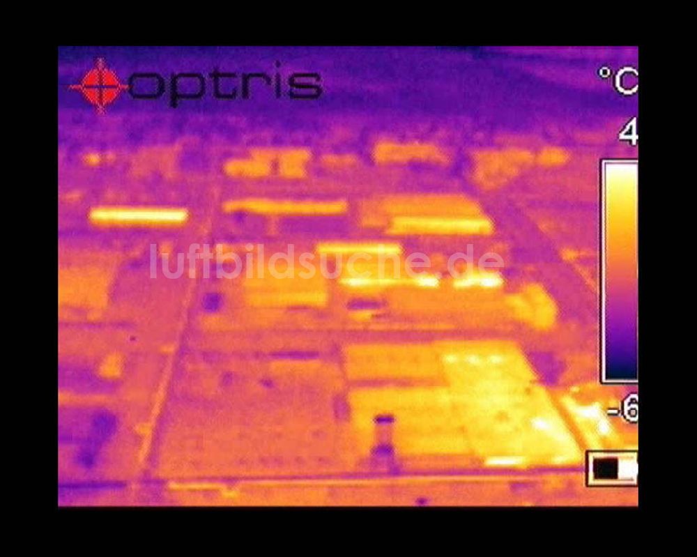 Infrarot-Luftbild Schwarzheide - Infrarotaufnahme BASF AG an der Autobahn A12