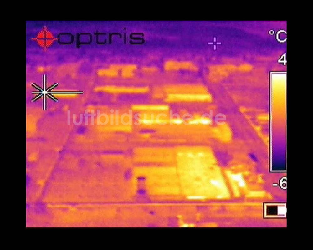 Infrarot-Luftbild Schwarzheide - Infrarotaufnahme BASF AG an der Autobahn A12