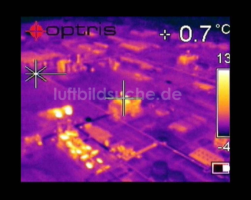 Infrarot-Luftbild Schwarzheide - Infrarotaufnahme BASF AG an der Autobahn A12