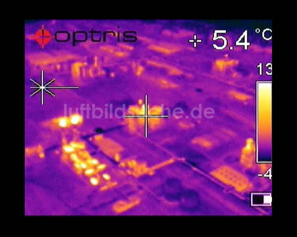 Infrarot-Luftbild Schwarzheide - Infrarotaufnahme BASF AG an der Autobahn A12