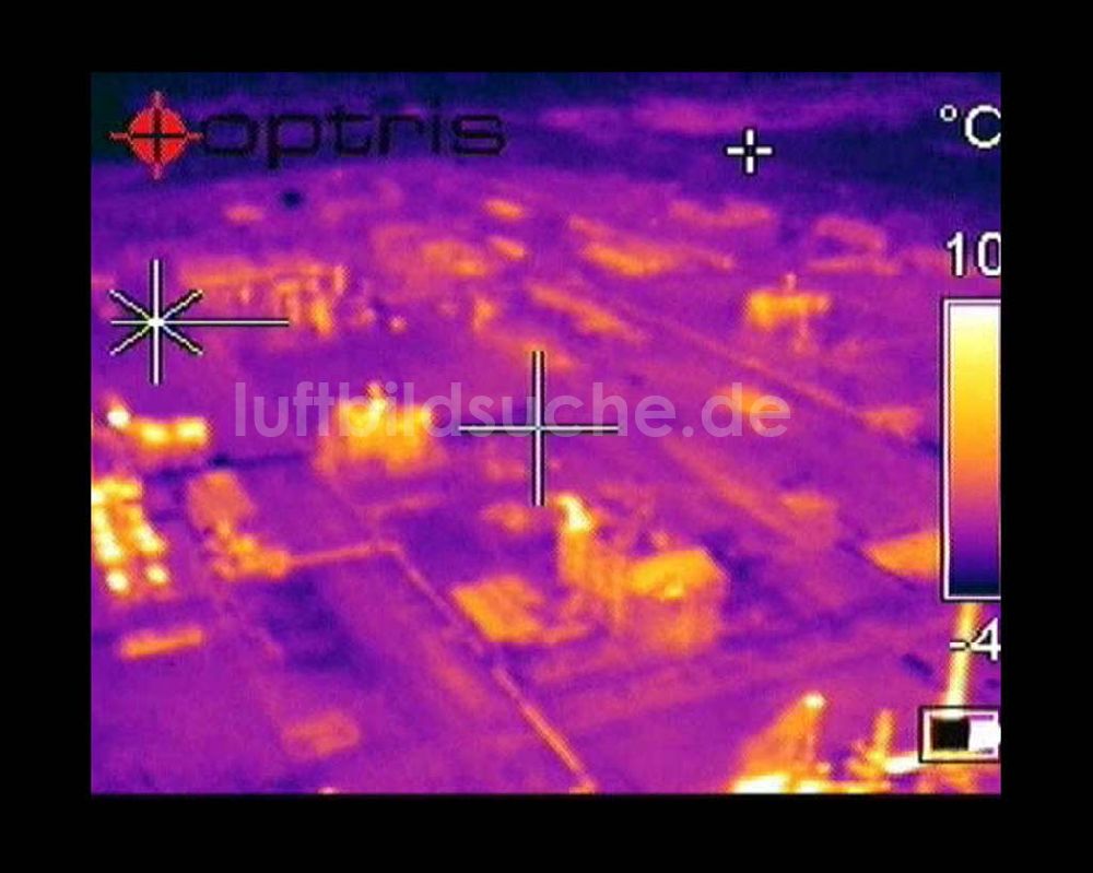 Infrarot-Luftbild Schwarzheide - Infrarotaufnahme BASF AG an der Autobahn A12