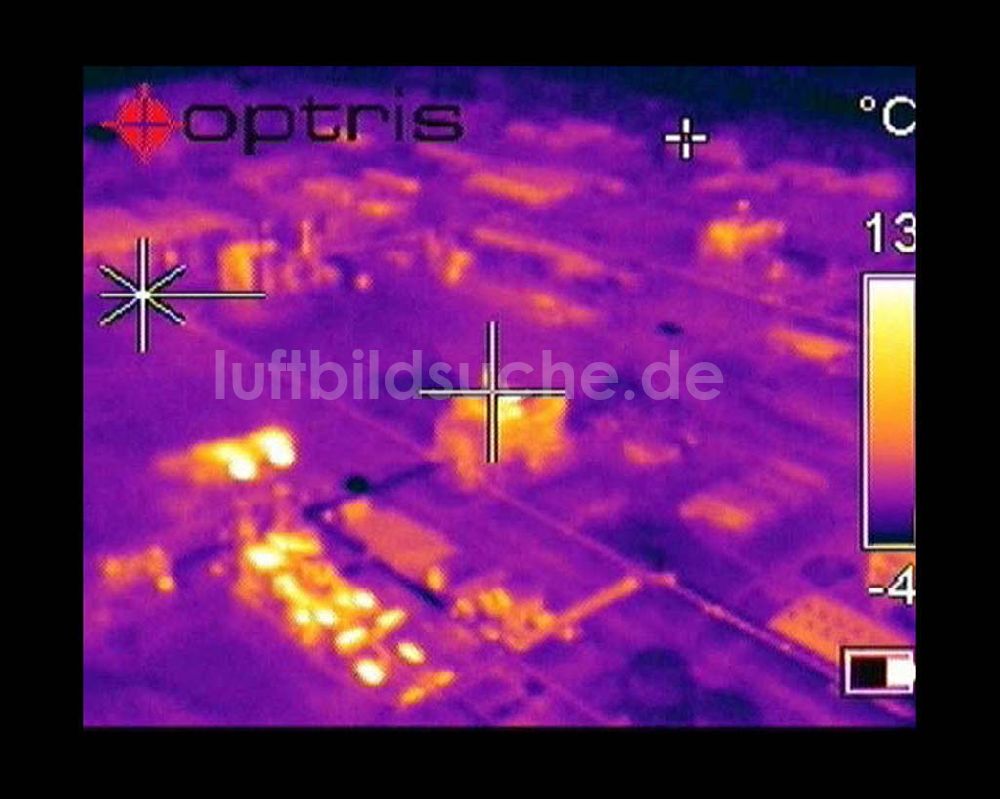 Infrarot-Luftbild Schwarzheide - Infrarotaufnahme BASF AG an der Autobahn A12