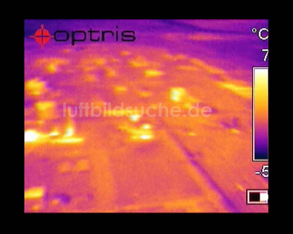 Infrarot-Luftbild Schwarzheide - Infrarotaufnahme BASF AG an der Autobahn A12