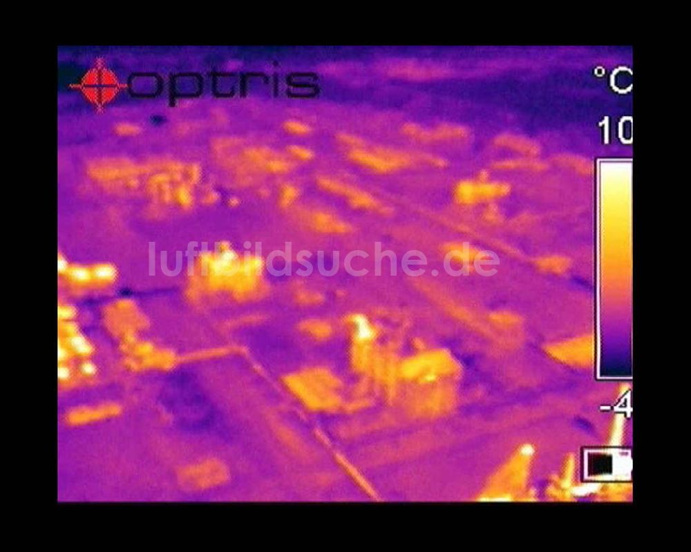 Infrarot-Luftbild Schwarzheide - Infrarotaufnahme BASF AG an der Autobahn A12