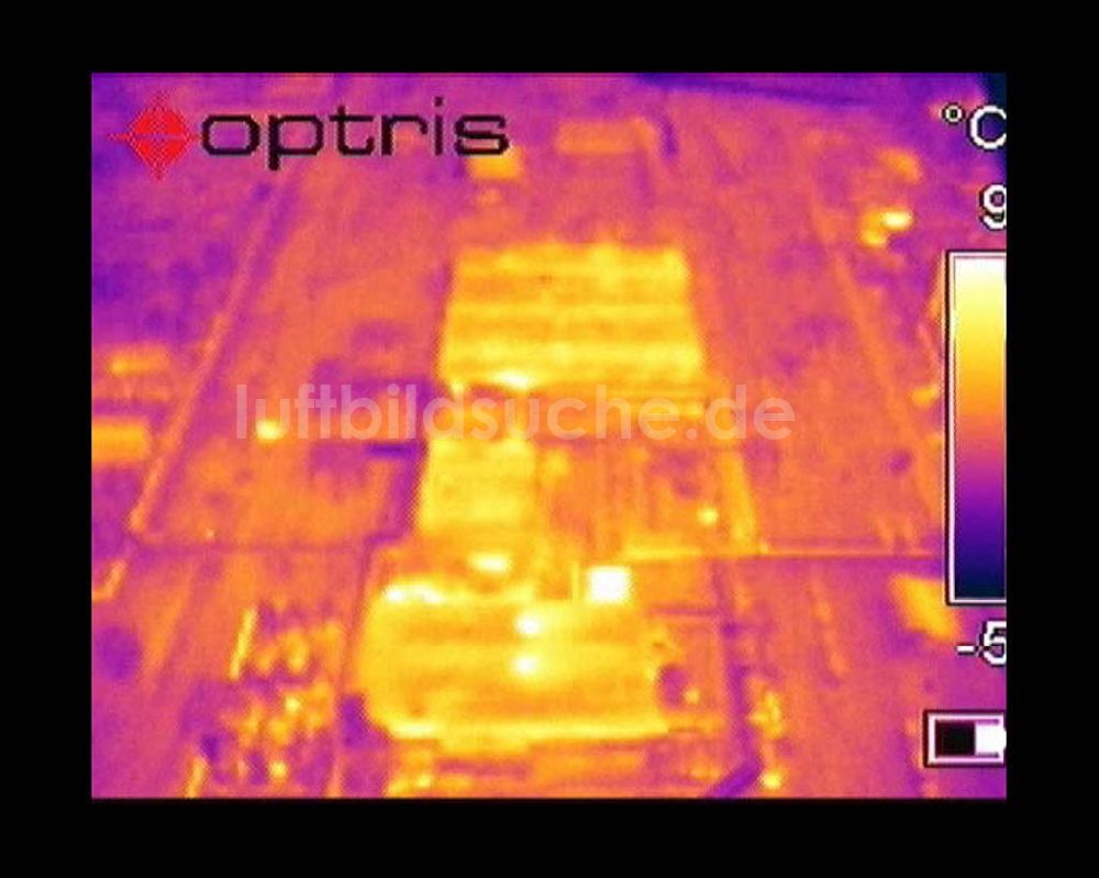 Infrarot-Luftbild Schwarzheide - Infrarotaufnahme BASF AG an der Autobahn A12