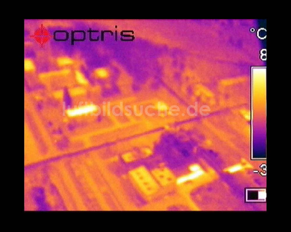 Infrarot-Luftbild Schwarzheide - Infrarotaufnahme BASF AG an der Autobahn A12