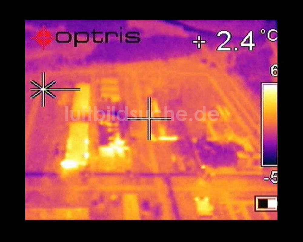Infrarot-Luftbild Schwarzheide - Infrarotaufnahme BASF AG an der Autobahn A12