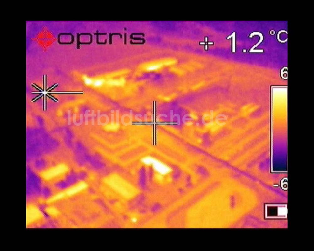 Infrarot-Luftbild Schwarzheide - Infrarotaufnahme BASF AG an der Autobahn A12