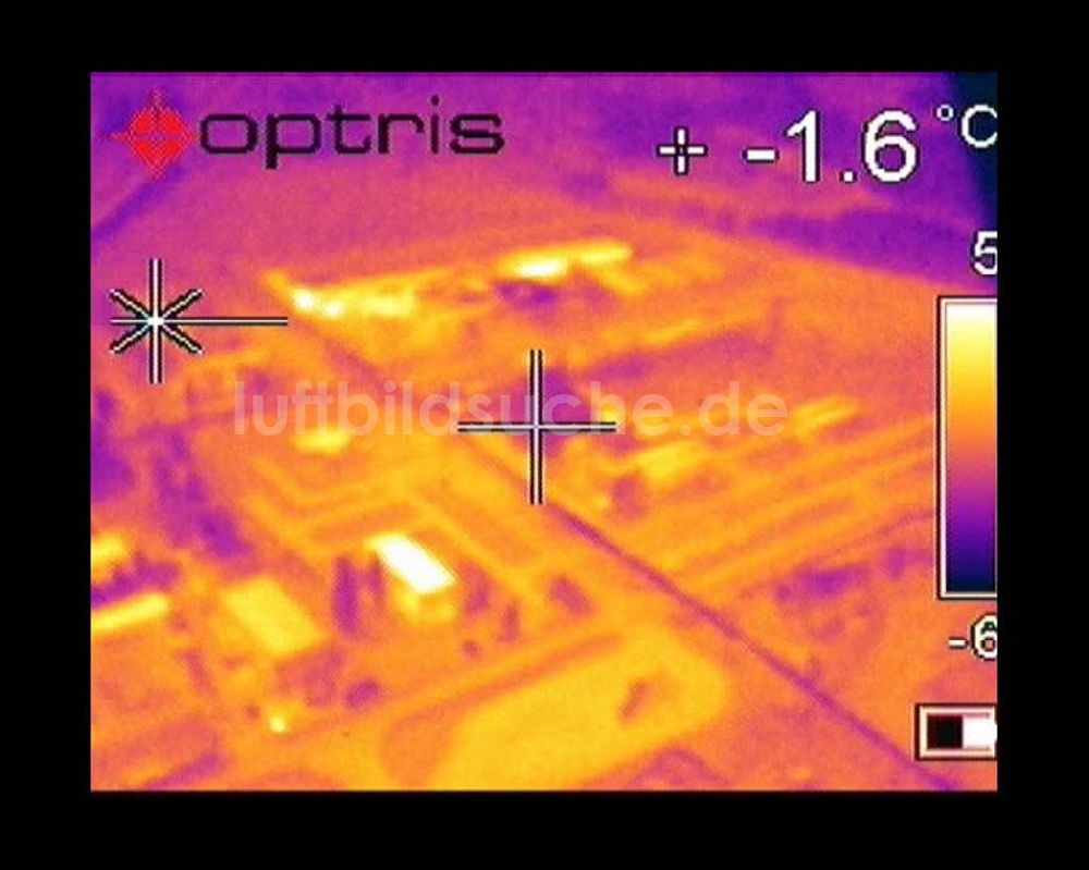 Infrarot-Luftbild Schwarzheide - Infrarotaufnahme BASF AG an der Autobahn A12