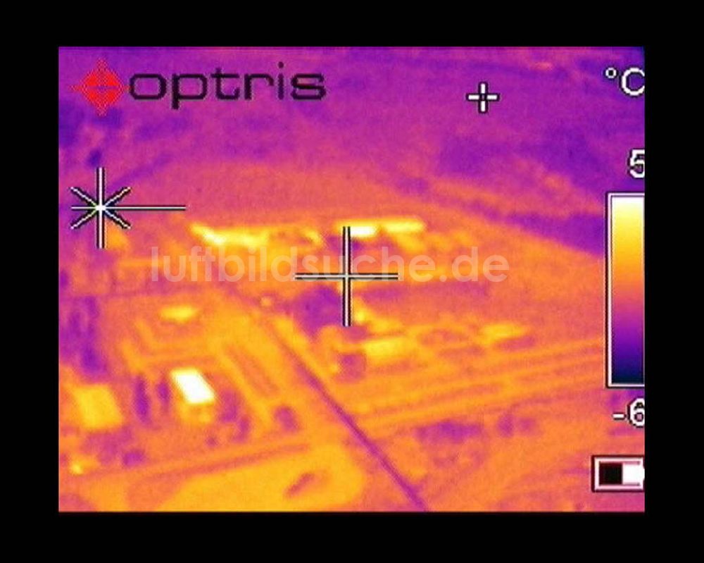 Infrarot-Luftbild Schwarzheide - Infrarotaufnahme BASF AG an der Autobahn A12