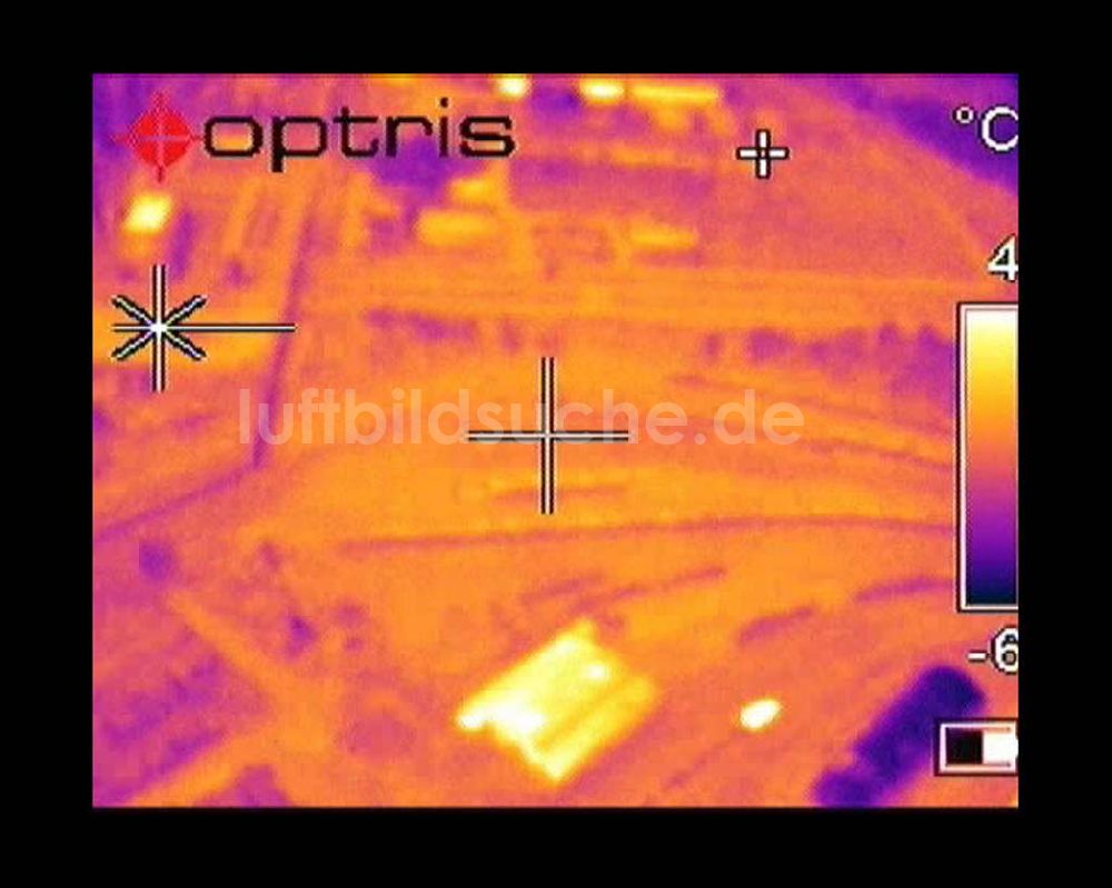 Infrarot-Luftbild Schwarzheide - Infrarotaufnahme BASF AG an der Autobahn A12