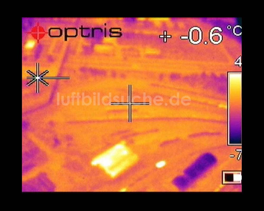 Infrarot-Luftbild Schwarzheide - Infrarotaufnahme BASF AG an der Autobahn A12