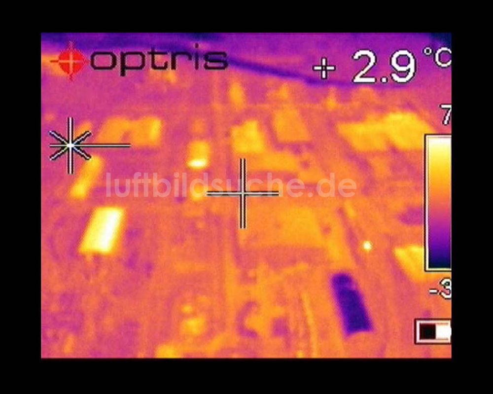Infrarot-Luftbild Schwarzheide - Infrarotaufnahme BASF AG an der Autobahn A12