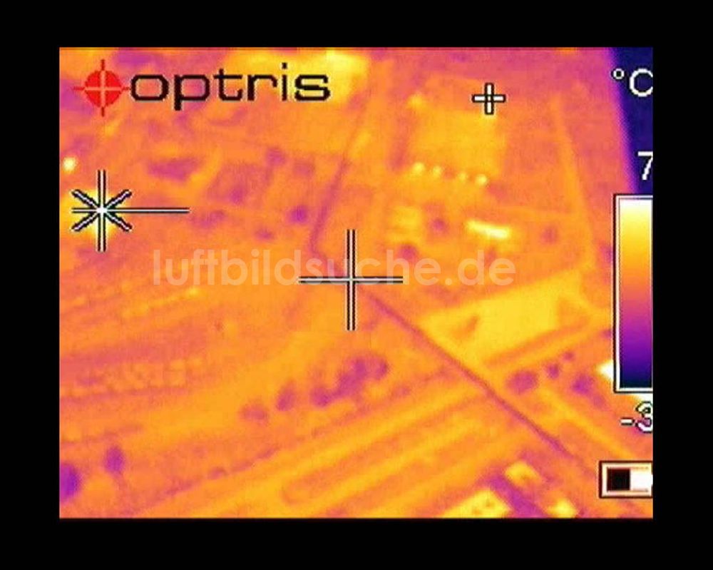Infrarot-Luftbild Schwarzheide - Infrarotaufnahme BASF AG an der Autobahn A12