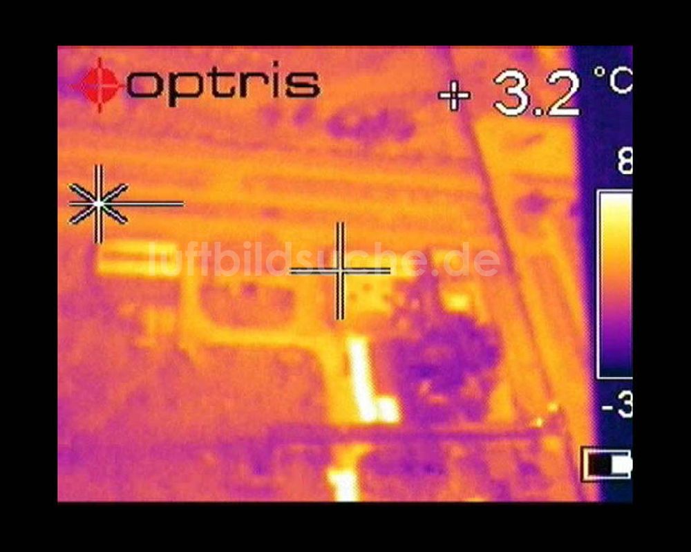 Infrarot-Luftbild Schwarzheide - Infrarotaufnahme BASF AG an der Autobahn A12