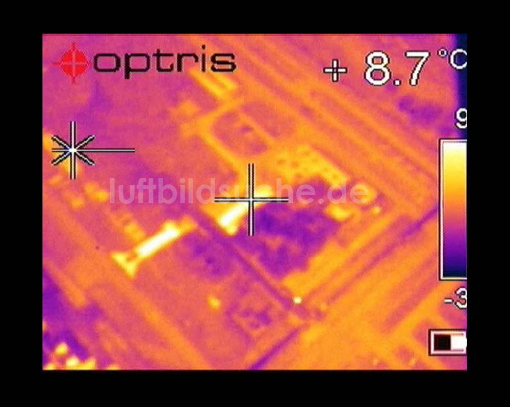 Infrarot-Luftbild Schwarzheide - Infrarotaufnahme BASF AG an der Autobahn A12