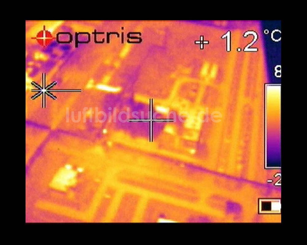 Infrarot-Luftbild Schwarzheide - Infrarotaufnahme BASF AG an der Autobahn A12