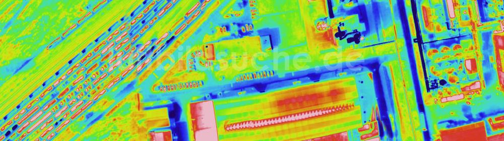 Infrarot-Luftbild SCHKOPAU - Senkrecht- Infrarotluftbild Buna-Werke GmbH Schkopau.
