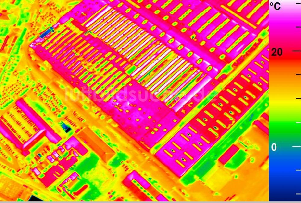 Infrarot-Luftbild Mannheim - Infrarotluftbild Werksgelände der John Deere GmbH & Co KG in Mannheim im Bundesland Baden-Württemberg, Deutschland