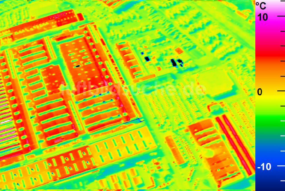 Infrarot-Luftbild Mannheim - Infrarotluftbild Werksgelände der John Deere GmbH & Co KG in Mannheim im Bundesland Baden-Württemberg, Deutschland