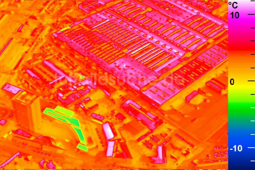 Infrarot-Luftbild Mannheim - Infrarotluftbild Werksgelände der John Deere GmbH & Co KG in Mannheim im Bundesland Baden-Württemberg, Deutschland