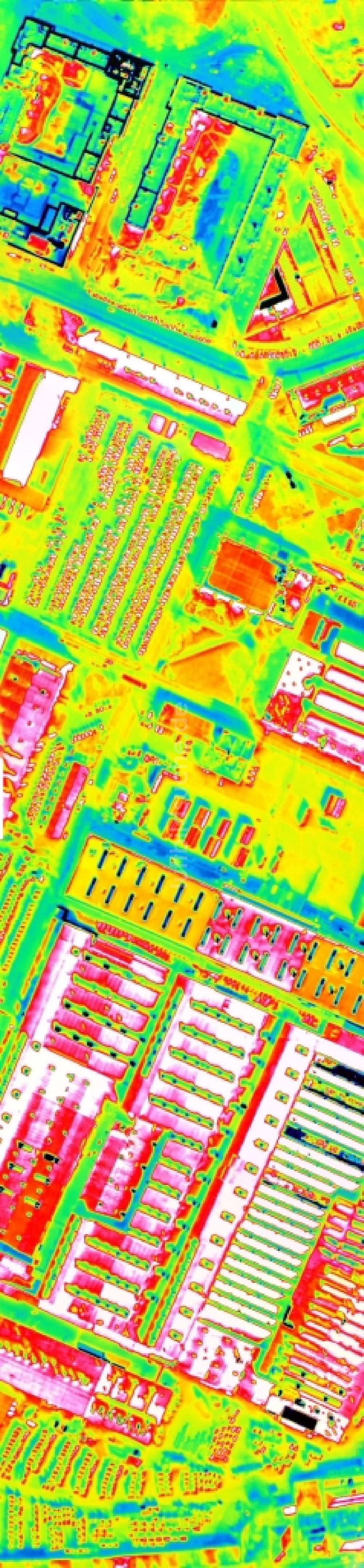 Infrarot-Luftbild Mannheim - Infrarotluftbild Werksgelände der John Deere GmbH & Co. KG im Ortsteil Lindenhof in Mannheim im Bundesland Baden-Württemberg, Deutschland