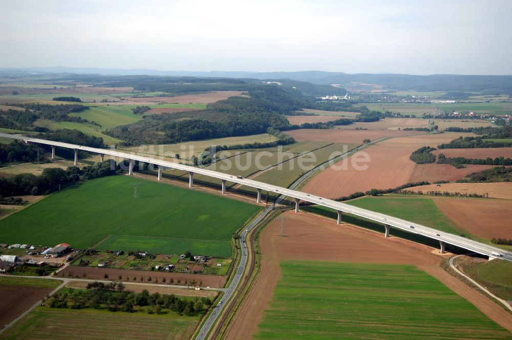 Luftaufnahme Bösenrode - A 38 Brücke nordwestlich von Bösenrode