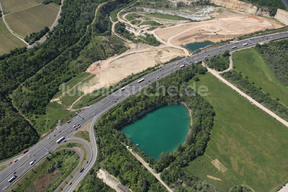 Mainz aus der Vogelperspektive: A60 in Mainz im Bundesland Rheinland-Pfalz