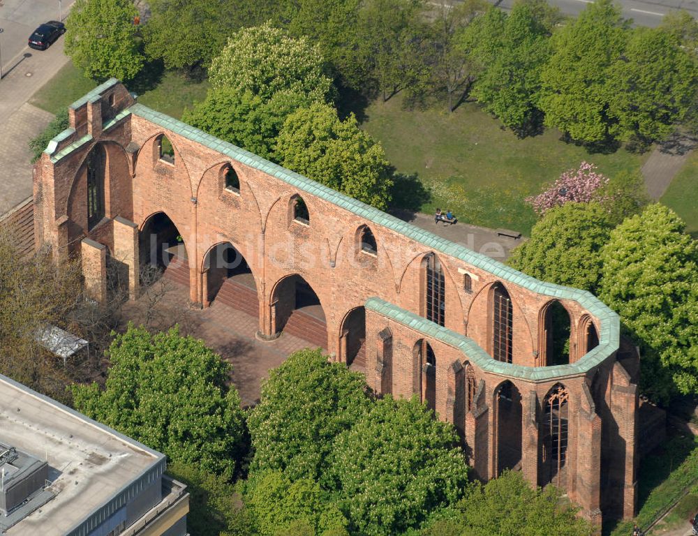 Luftaufnahme Berlin - Abbey Church Franziskaner-Klosterkirche Klosterstrasse Berlin-Mitte