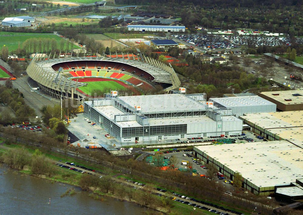 Düsseldorf von oben - abgerissen und durch die heutige ESPRIT arena ersetzt