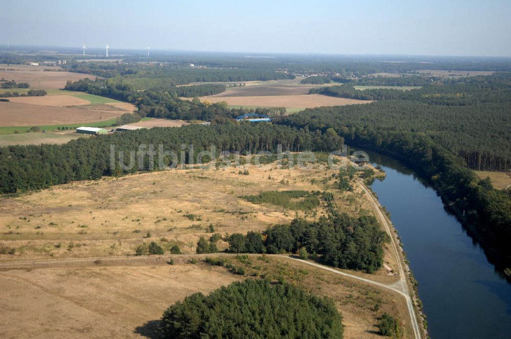 Luftbild Ihleburg - Ablagerungsfläche am Elbe-Havel-Kanal bei Ihleburg