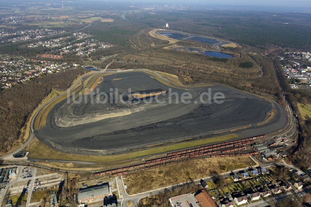 Luftbild Marl - Abraum - Halde Brinkfordsheide in Marl im Ruhrgebiet in Nordrhein-Westfalen NRW