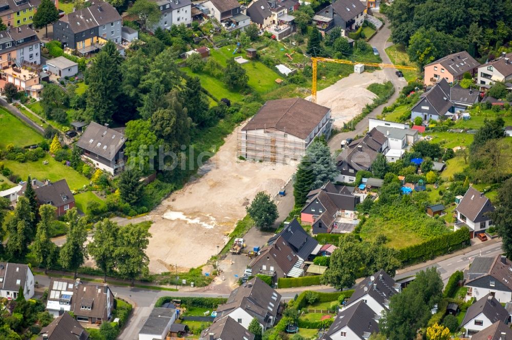 Luftbild Heiligenhaus - Abriß der ehemaligen Caritas- Einrichtung Altenheim an der Lindenstraße in Heiligenhaus im Bundesland Nordrhein-Westfalen