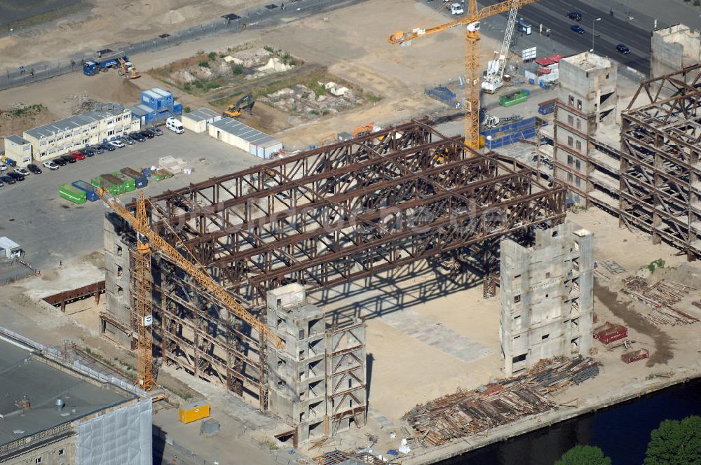 Berlin von oben - Abriss des Palast der Republik in Berlin-Mitte