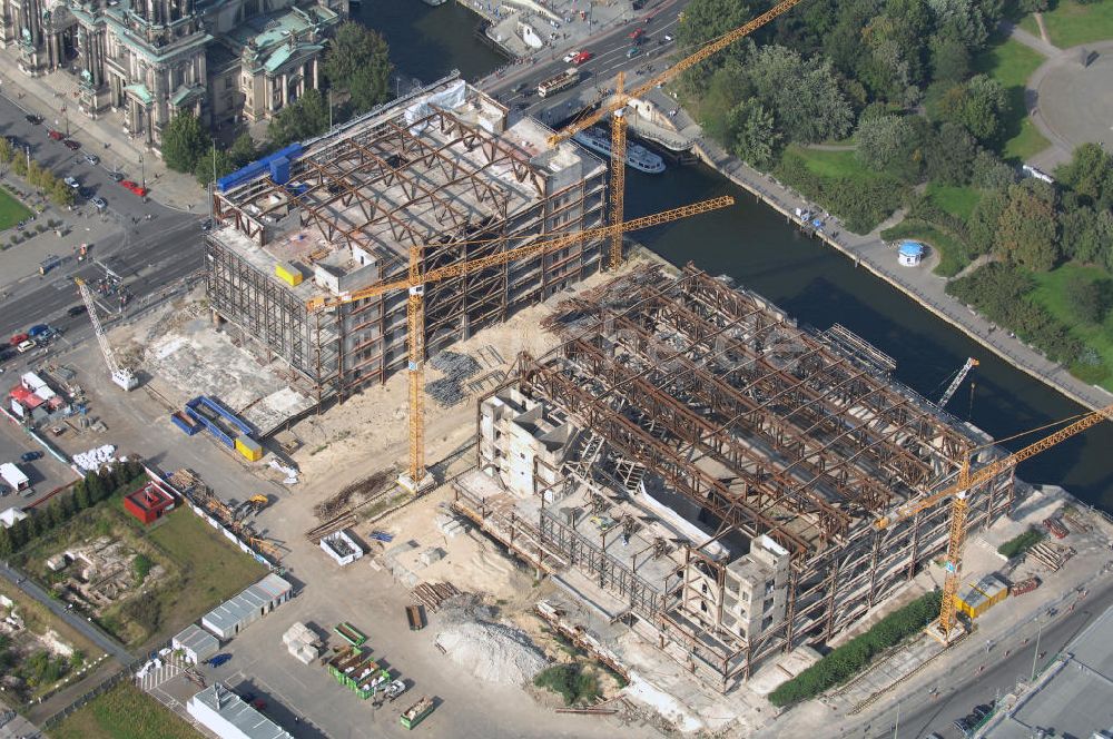 Luftbild Berlin - Abriss des Palastes der Republik in Berlin-Mitte