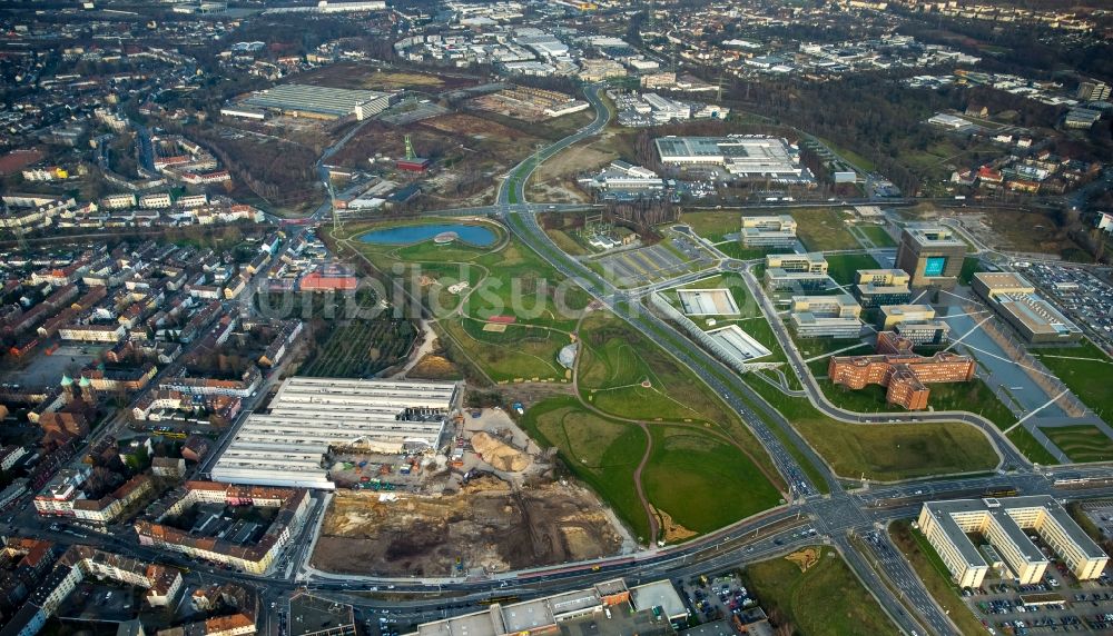 Luftbild Essen - Abrißarbeiten des DIVI-Marktes Altenessen in Essen im Bundesland Nordrhein-Westfalen