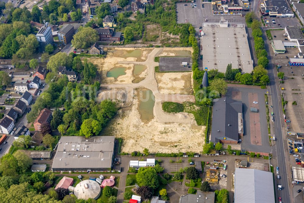 Luftbild Herne - Abrißarbeiten auf dem ehemaligen Gelände an der Eschstraße in Herne im Bundesland Nordrhein-Westfalen, Deutschland
