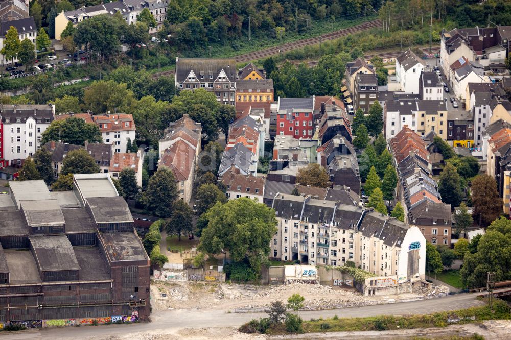 Luftbild Dortmund - Abrißarbeiten auf dem ehemaligen Gelände der Hoesch-Stahl AG in Dortmund im Bundesland Nordrhein-Westfalen, Deutschland