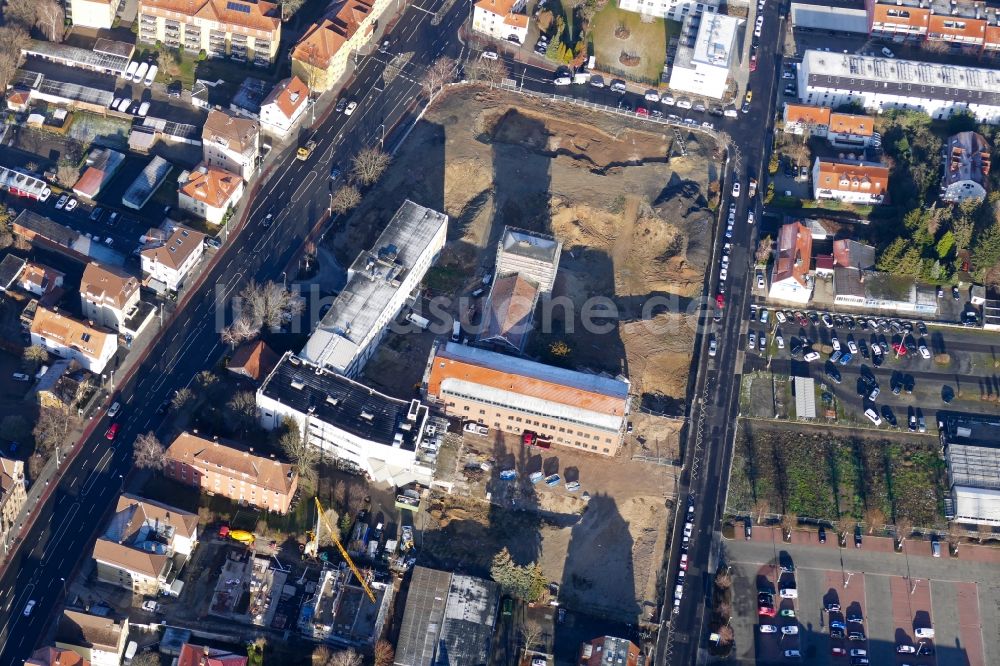 Göttingen aus der Vogelperspektive: Abrißarbeiten auf dem Gelände der Industrie- Ruine Sartorius AG in Göttingen im Bundesland Niedersachsen, Deutschland