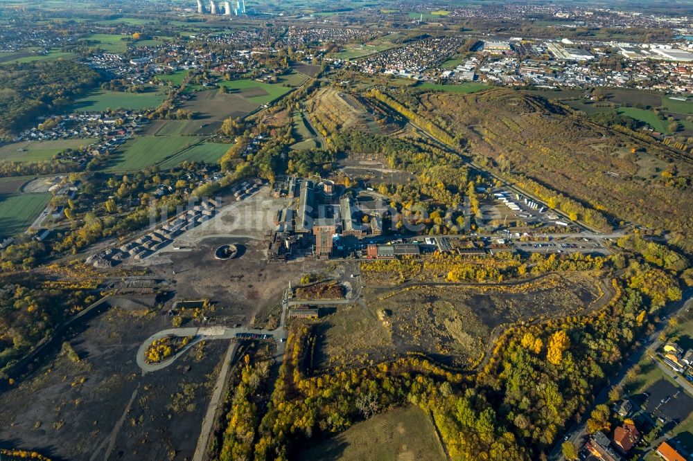 Luftaufnahme Hamm - Abrißarbeiten auf dem Gelände der Industrie- Ruine Zeche Heinrich Robert in Hamm im Bundesland Nordrhein-Westfalen, Deutschland