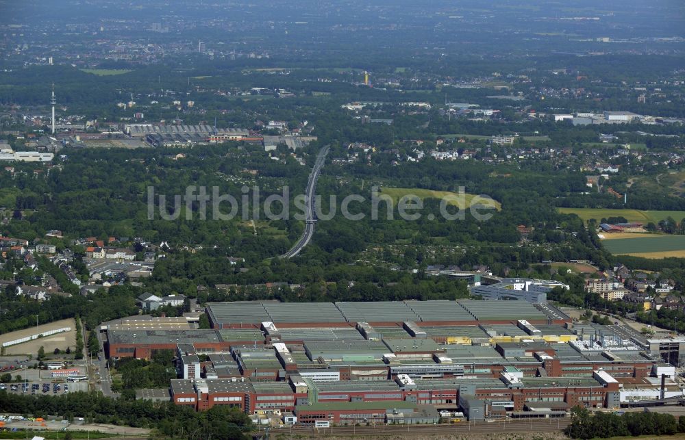 Bochum von oben - Abrißarbeiten auf dem Gelände der Ruine des Opel Werk I in Bochum im Bundesland Nordrhein-Westfalen