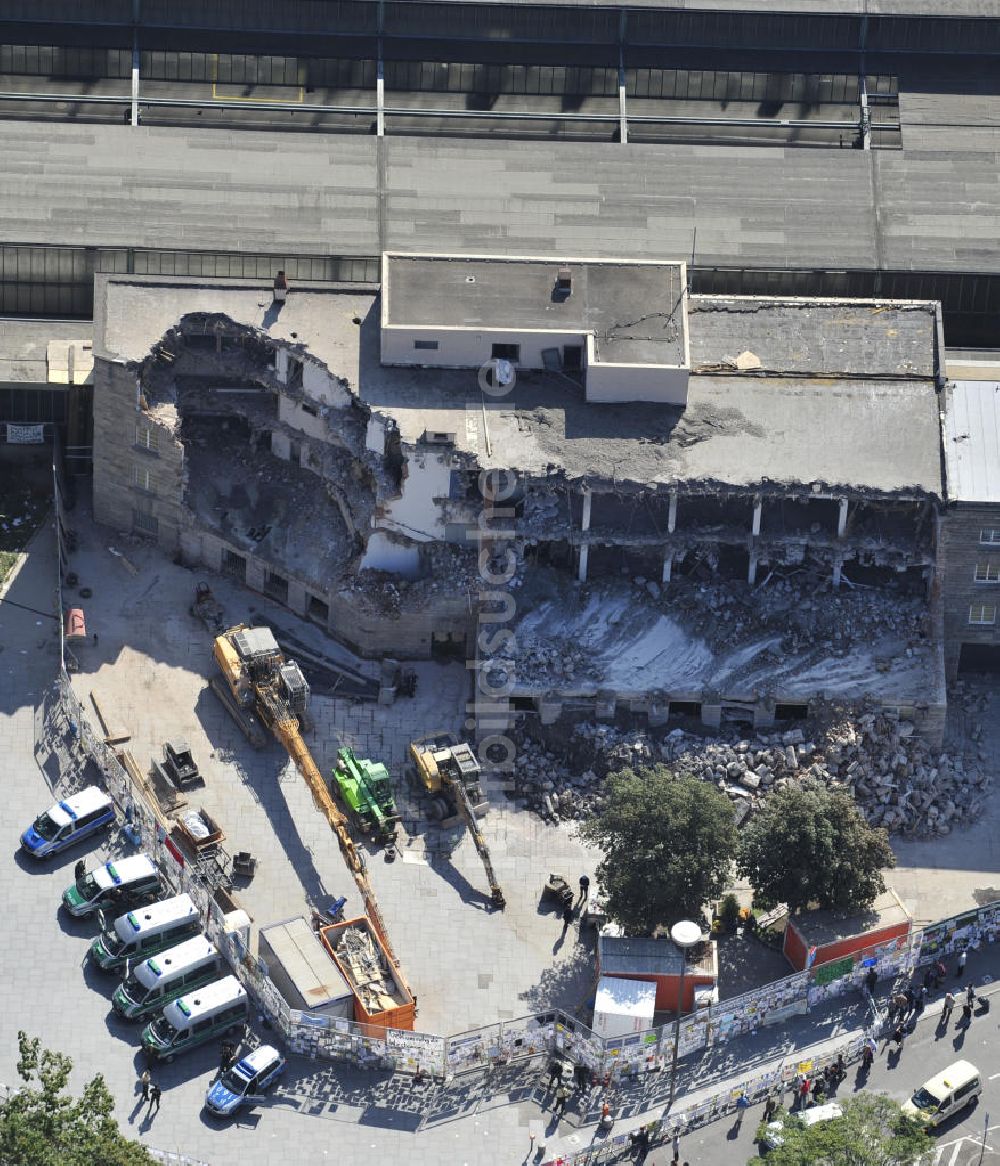 Stuttgart aus der Vogelperspektive: Abrissarbeiten am Stuttgarter Hauptbahnhof